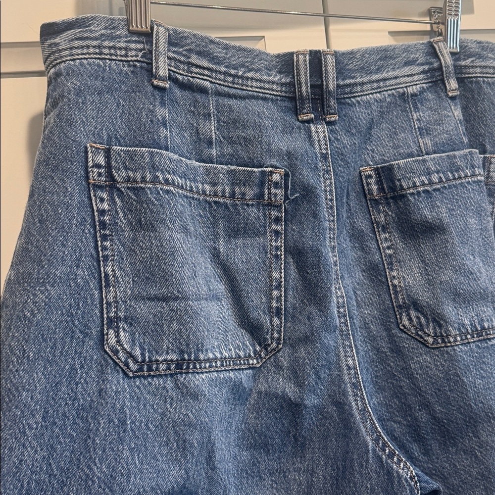 Sincerely Jules Cropped Wide Leg Raw Hem Jeans - Picture 6 of 7
